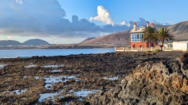 Casa Juanita ya da mavi ev, Arrieta köyü, Haria belediyesi, Lanzarote, İspanya