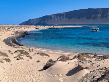 La Francesa Sahili La Graciosa Adası, Kanarya Adaları, İspanya