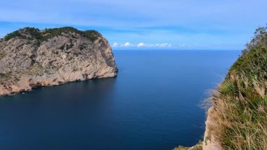 Cap de Catalunya ve Cala Figuera plajları, Kaptan Formentor, Mayorka adası, Balearic adaları, İspanya
