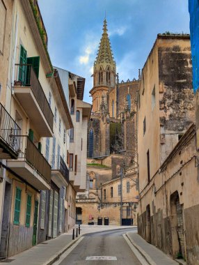 Mallorca, Balearic Adaları, İspanya 'daki Manacor Dolors Kilisesine Nostra Senyora eşlik ediyor
