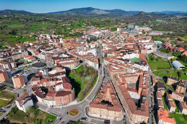 Pola de Siero, hava manzaralı, Asturias, İspanya