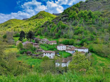 Endriga Köyü, Somiedo Doğal Parkı, Asturias, İspanya