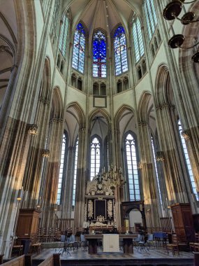 Utrecht, Hollanda 'daki Gotik Dom Kilisesi ya da Sain Martin Katedrali' nden.