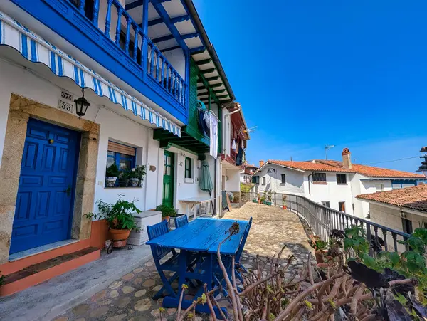 Tipik balıkçı köyü Tazones, Comarca de la Sidra, Villaviciosa, Asturias, İspanya