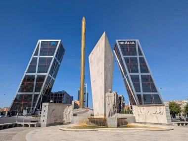 Madrid, Spain; 4th october 2025: Skyscrapers in Castilla square