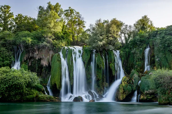 stock image Experience the mesmerizing Kravice Waterfall (Vodopad Kravica) in Bosnia and Herzegovina. Captured with a stunning long exposure, witness nature's pure magic in motion!