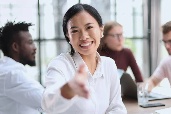 stock image Business Colleagues Discussing Strategy At Office