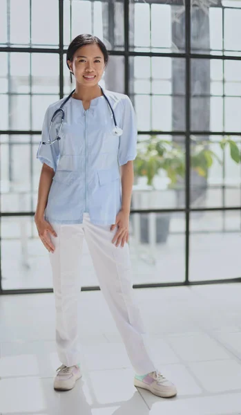 Southeast Asian medical student. Young medical doctor woman