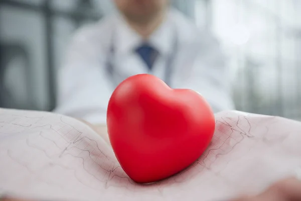 Heart Symbol Doctors Hands — Stock Photo, Image