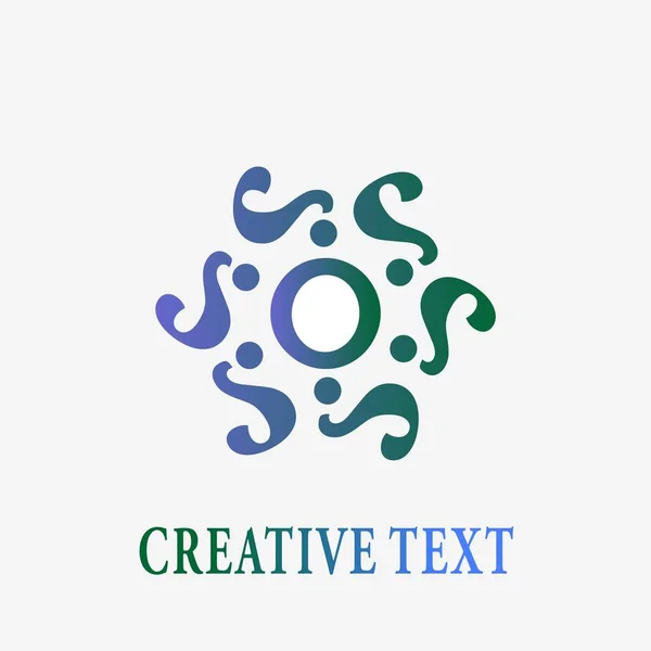 Groep Vraagtekens Menigte Rond Brief Creatief Logo Ontwerp — Stockvector