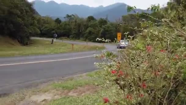 Topo Estrada Graciosa Entre Curitiba Antonina Costa Sul Brasil — Vídeo de Stock