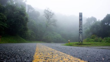 Estrada da Graciosa, historic road in the Serra do Mar in the state of Paran, southern Brazil clipart