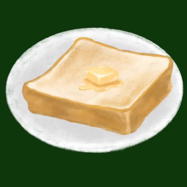 Tebeşirle çizilmiş tost çizimi