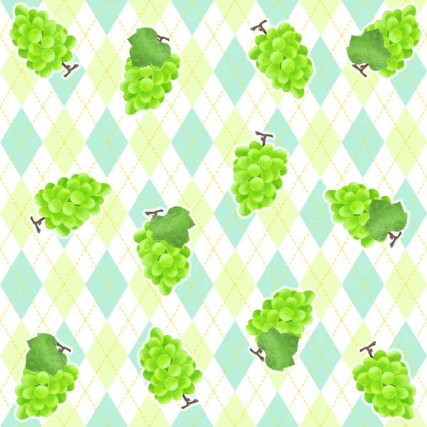 Delicious Grape Seamless Pattern Material — Stock Photo, Image