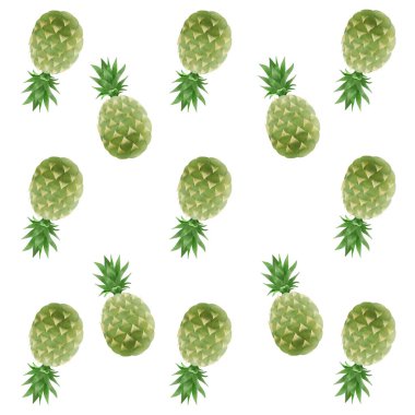 Lezzetli ananas dikişsiz desenli malzeme.