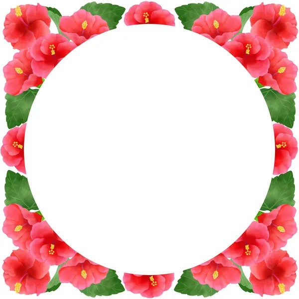 stock image Decorative material with a hibiscus motif