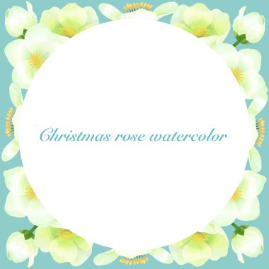 Suluboya ile boyanmış Noel gülü süsleme malzemesi