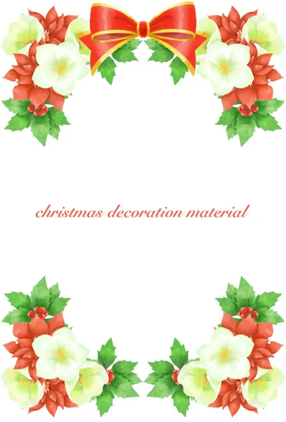Dekorationsmaterial Mit Dem Bild Von Weihnachten — Stockfoto