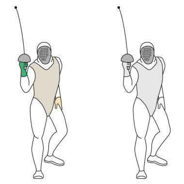 Eskrim yapan sporcuların resimleri.