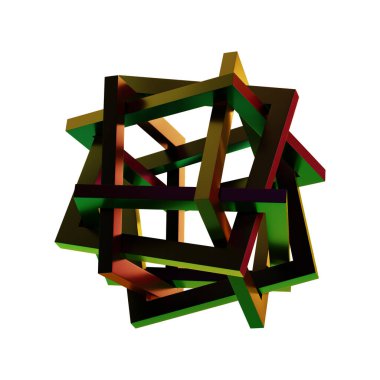Fütüristik 3D Yapılandırılmış Geometrik Şekillerle Soyut Parlak Metalik Folyo Arkaplanı