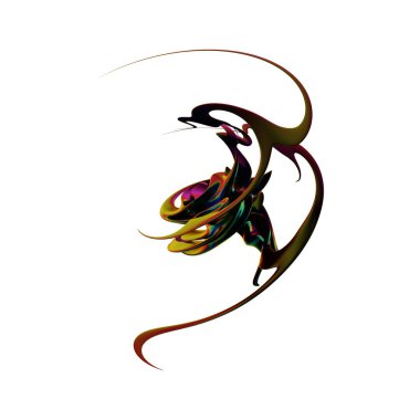 Fütüristik 3D Yapılandırılmış Geometrik Şekillerle Soyut Parlak Metalik Folyo Arkaplanı