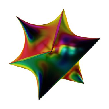 Fütüristik 3D Yapılandırılmış Geometrik Şekillerle Soyut Parlak Metalik Folyo Arkaplanı