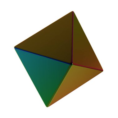 Fütüristik 3D Yapılandırılmış Geometrik Şekillerle Soyut Parlak Metalik Folyo Arkaplanı