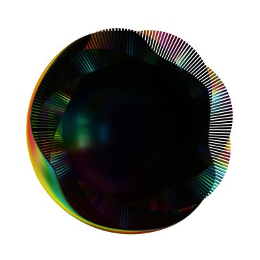 Fütüristik 3D Yapılandırılmış Geometrik Şekillerle Soyut Parlak Metalik Folyo Arkaplanı