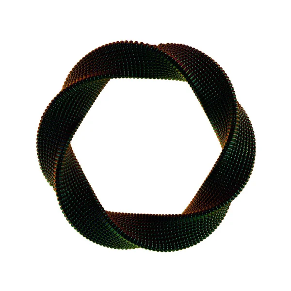 Abstrakter Irisierender Metallischer Folienhintergrund Mit Futuristischen Geometrischen Formen — Stockfoto