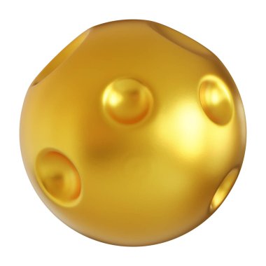 Fütürist 3D Yapılandırılmış Geometrik Şekillere sahip Soyut Altın Metalik Arkaplan