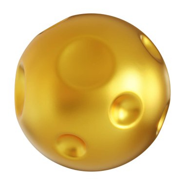 Fütürist 3D Yapılandırılmış Geometrik Şekillere sahip Soyut Altın Metalik Arkaplan