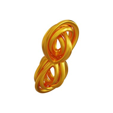 Fütürist 3D Yapılandırılmış Geometrik Şekillere sahip Soyut Altın Metalik Arkaplan