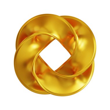 Fütürist 3D Yapılandırılmış Geometrik Şekillere sahip Soyut Altın Metalik Arkaplan