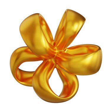 Fütürist 3D Yapılandırılmış Geometrik Şekillere sahip Soyut Altın Metalik Arkaplan