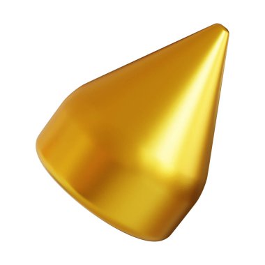 Fütürist 3D Yapılandırılmış Geometrik Şekillere sahip Soyut Altın Metalik Arkaplan