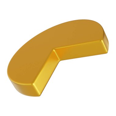 Fütürist 3D Yapılandırılmış Geometrik Şekillere sahip Soyut Altın Metalik Arkaplan