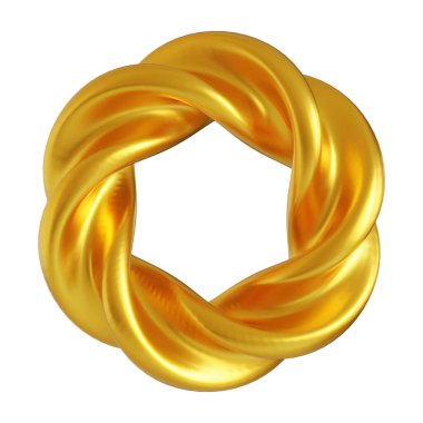 Fütürist 3D Yapılandırılmış Geometrik Şekillere sahip Soyut Altın Metalik Arkaplan