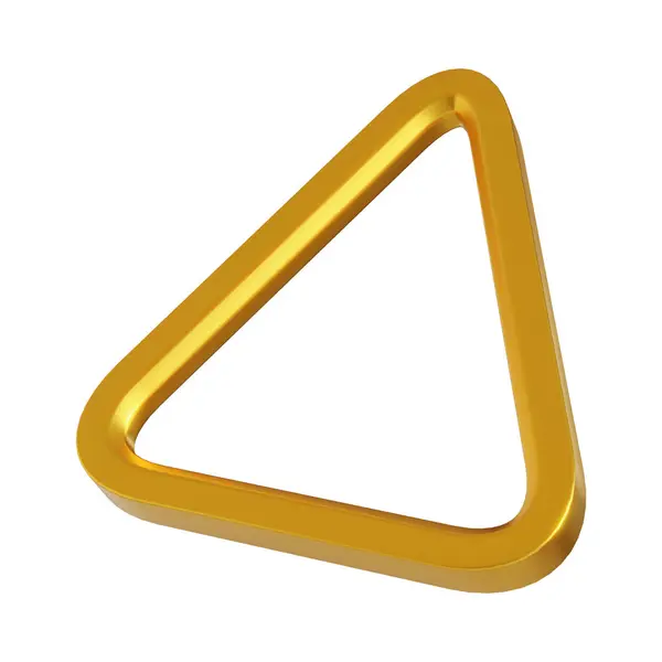Abstrakter Goldener Metallic Hintergrund Mit Futuristischen Gerenderten Geometrischen Formen — Stockfoto