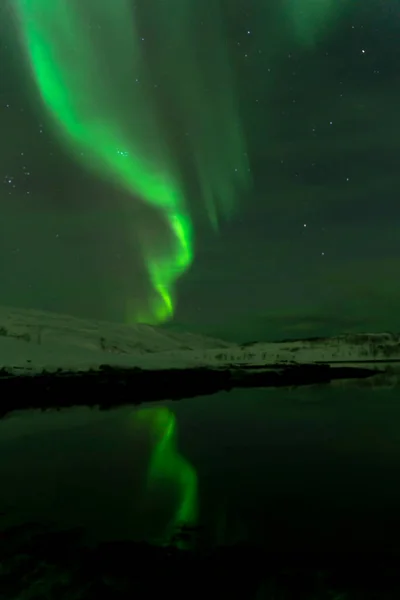 Aurora Borealis Aurora Boreale Tromso Norway — Foto Stock