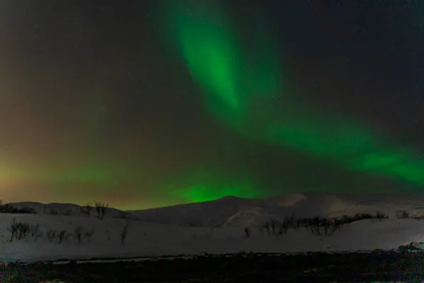 Aurora Borealis Північне Світло Тромсо Півночі — стокове фото