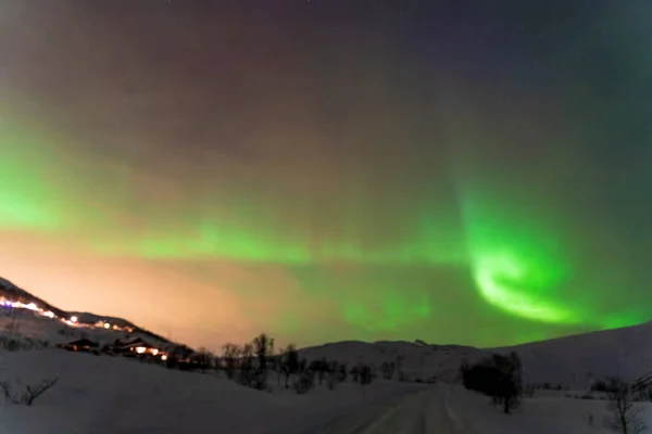 Aurora Borealis Északi Fény Tromso Norway — Stock Fotó