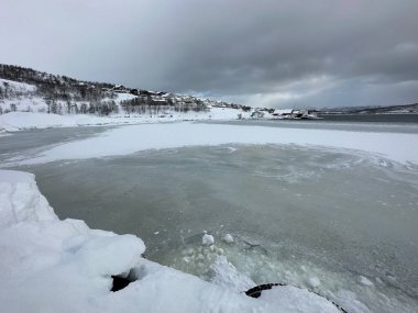 Tromso, Norveç 'te peyzajlı doğa