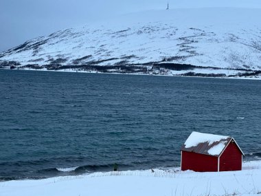 Tromso, Norveç 'te peyzajlı doğa