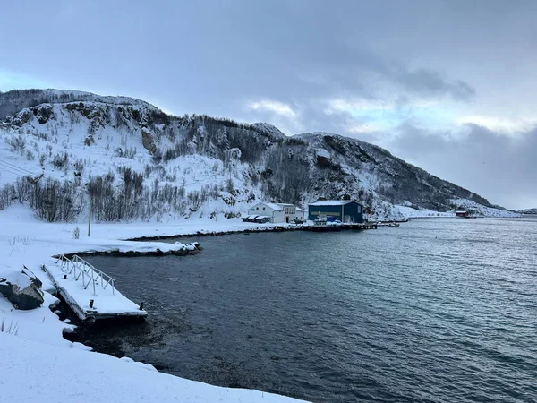 冬の自然風景トロムソノルウェー — ストック写真