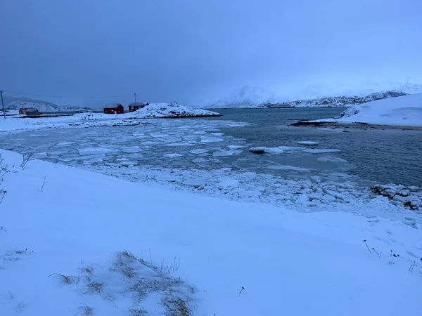 Tromso Norway Στη Χειμερινή Περίοδο Διαμορφωμένη Φύση — Φωτογραφία Αρχείου
