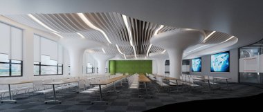 Lüks ofis içi, 3D görüntüleme