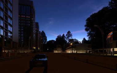 Dış yapı 3d render