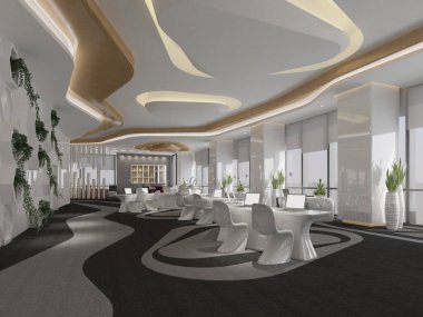 3D görüntüleme resepsiyon lobisi