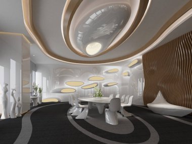 3D görüntüleme resepsiyon lobisi