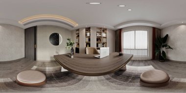 3D konforlu oturma odası